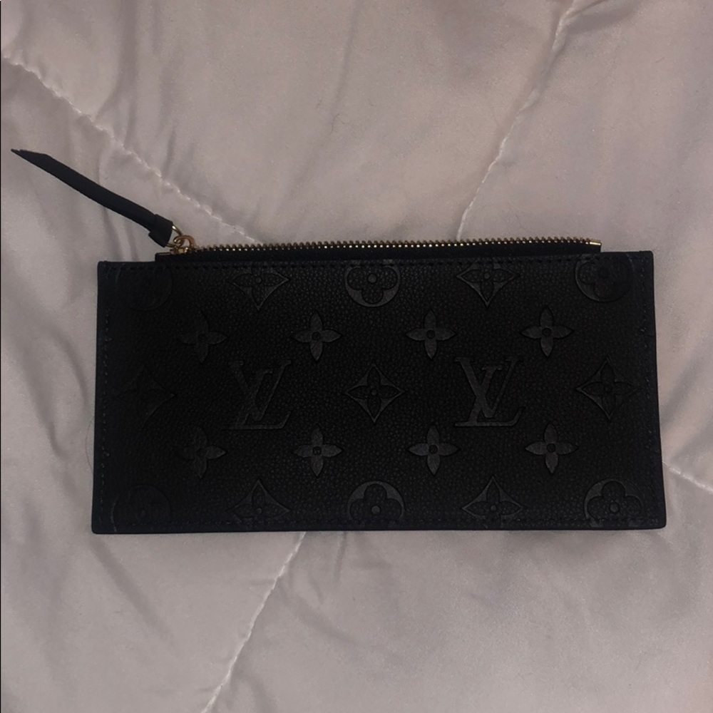 Black embossed wallet